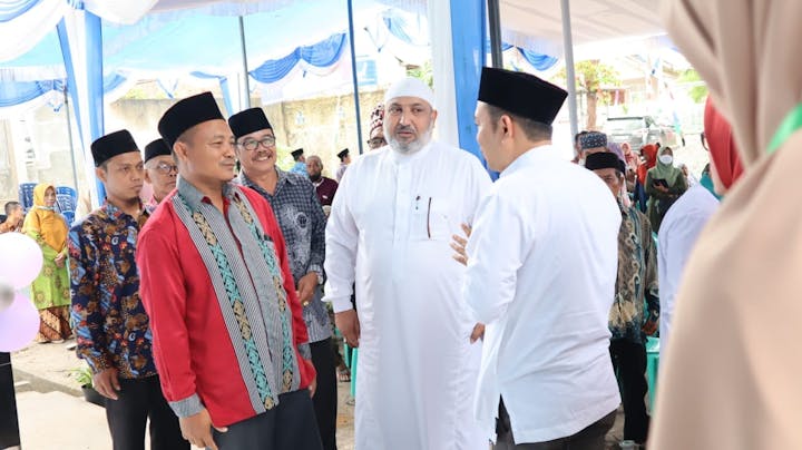 Acara pembukaan SMP Pesantren Al Hanif Kalianda Lampung Selatan.