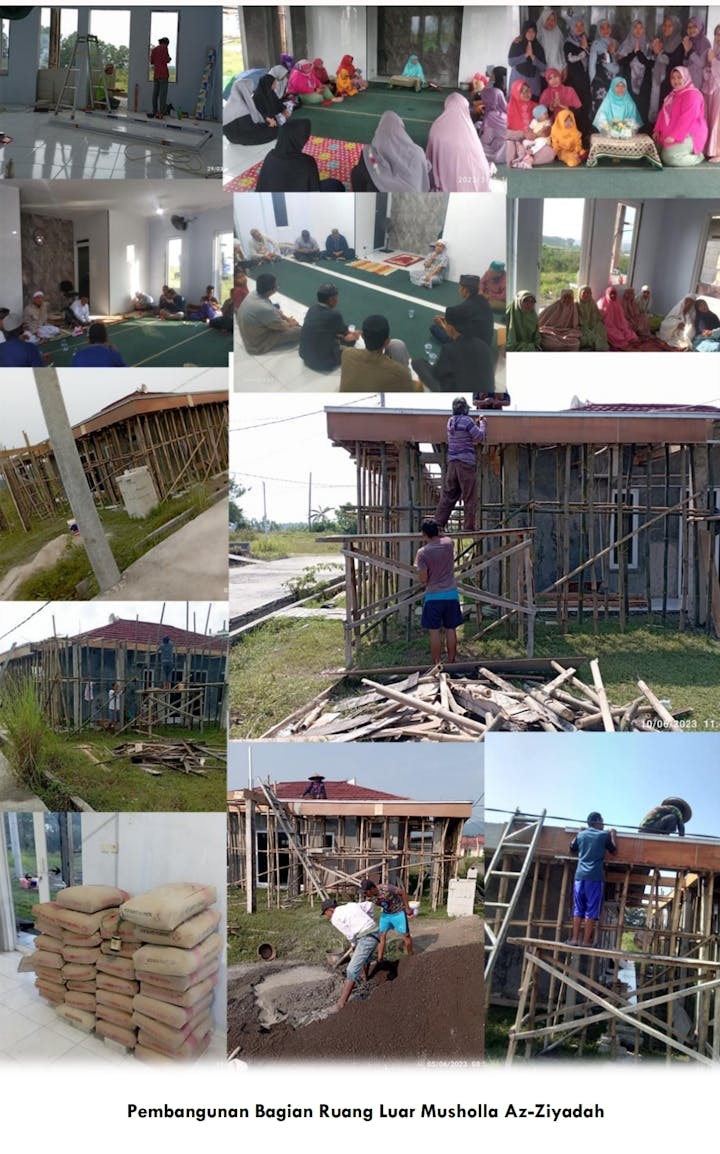 Raih Amal Jariyah Bantu Bangun Musholla AzZiyadah Yang Hampir 3