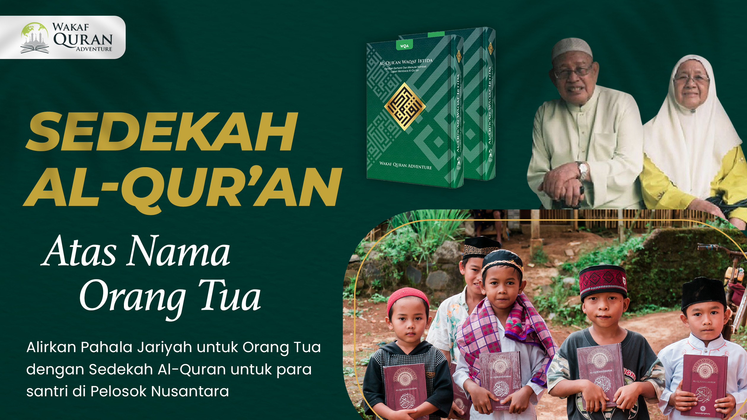 NIATKAN SEDEKAH AL-QURAN ATAS NAMA ORANG TUA