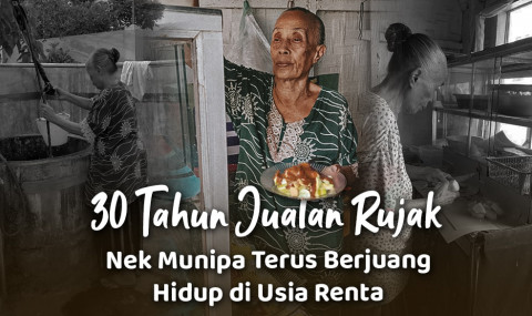 Kisah Nek Munipa Jualan Rujak Untuk Bertahan Hidup