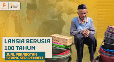 Miris! Abah Omon 100th, Jual Perabotan Dengan Kondisi Gemetar