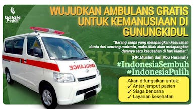 Pengadaan Mobil Ambulance untuk Kemanusiaan di Gunungkidul