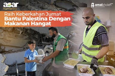 Sedekah Jumat Kirimkan Makanan Hangat untuk Gaza