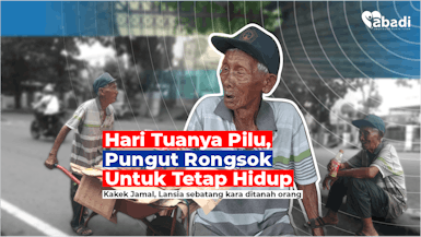 Minum Air Keran, Kakek Sebatang Kara Pungut Rongsokan Untuk Bertahan Hidup.