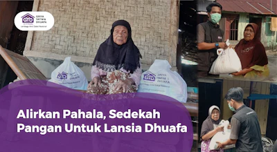 Sedekah Pangan Untuk Lansia Dhuafa