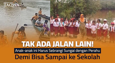 Bantu Warga di Sekitar Sungai Ketungau Bangun Jembatan