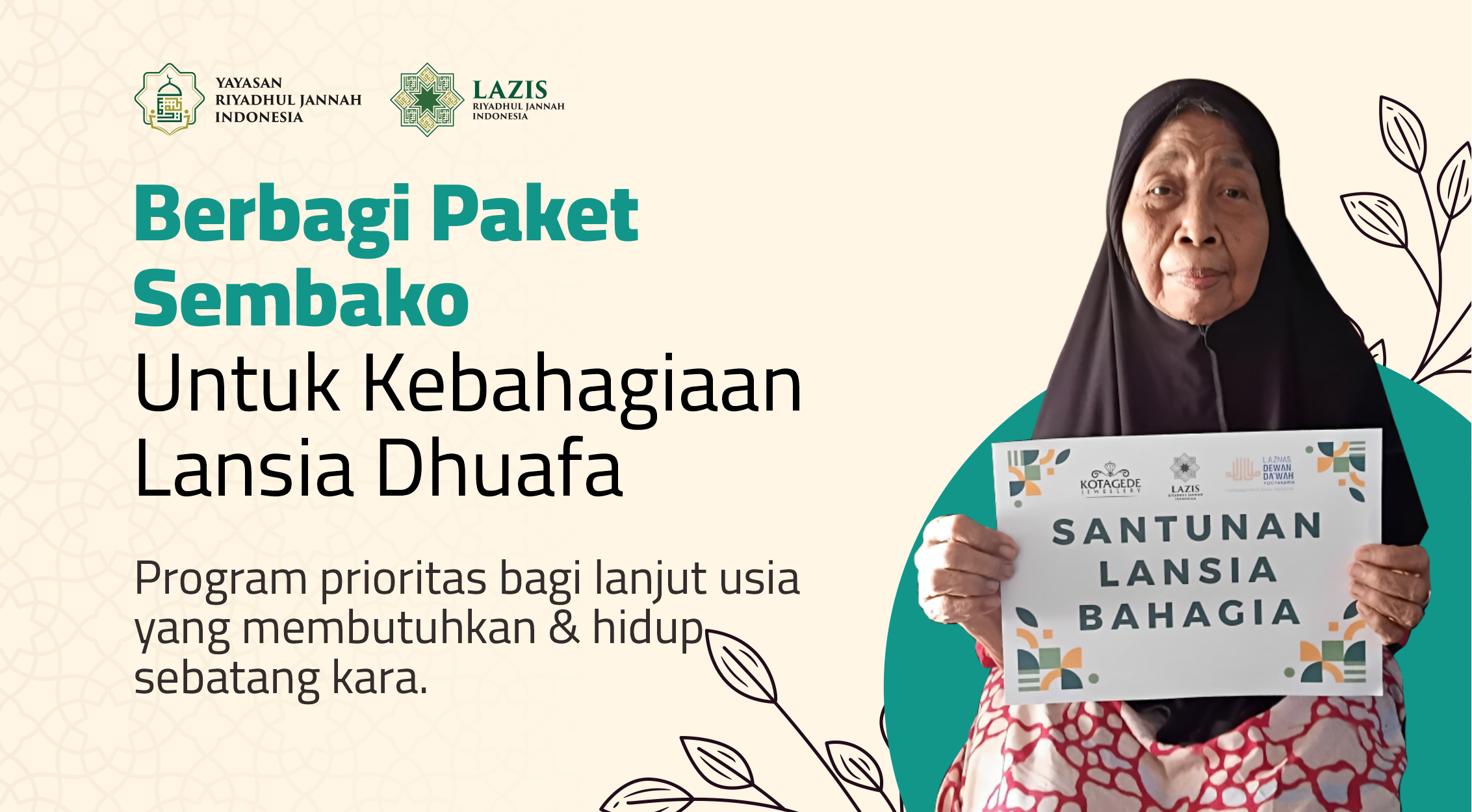 Peduli Lansia & Janda : Bantu Lansia dan Janda Sebatang Kara dan Pejuang Keluarga