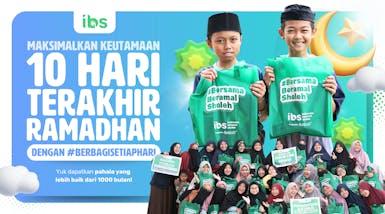 #BerbagiSetiapHari di 10 Hari Terakhir Bulan Ramadhan
