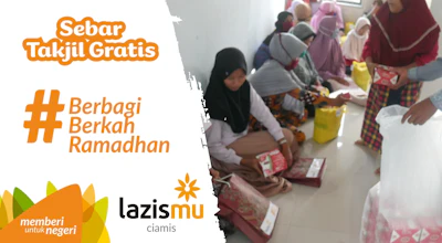 #BerbagiBerkahRamadhan Sebar Takjil Gratis