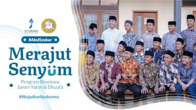 Merajut Senyum (Program Beasiswa Santri Yatim Dhuafa)