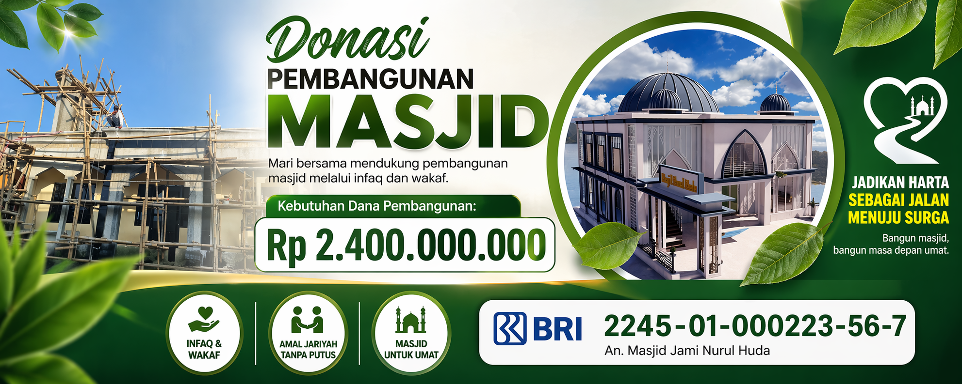 PEMBANGUNAN MASJID JAMI NURUL HUDA