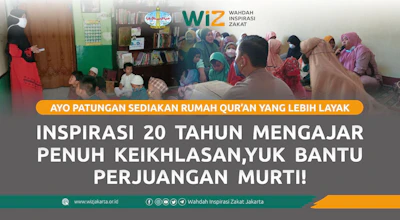 Inspirasi 20 Tahun Mengajar Penuh Keikhlasan,Yuk Bantu Perjuangan Murti!