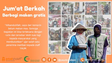 Jum'at Berkah, Berbagi Makan Gratis