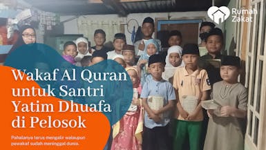 Sedekah Subuh Wakaf Al Quran untuk Santri Pelosok