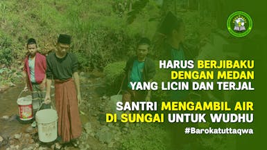 Bangun Sumur Bor untuk Santri Penghafal dan Pembelajar Al-Quran