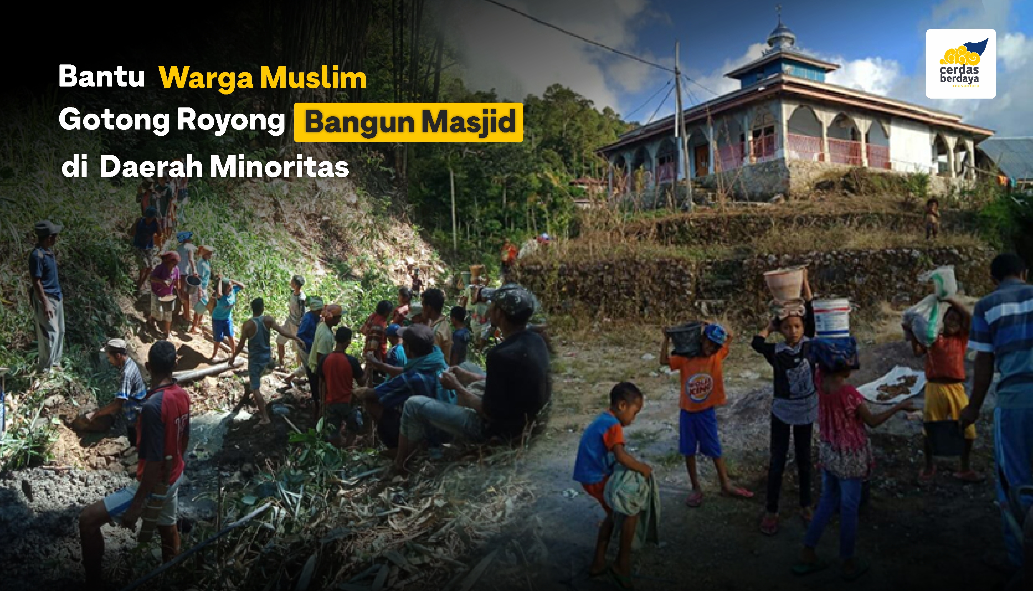 Bangun Masjid Untuk Muslim Minoritas Nusa Tenggara Timur