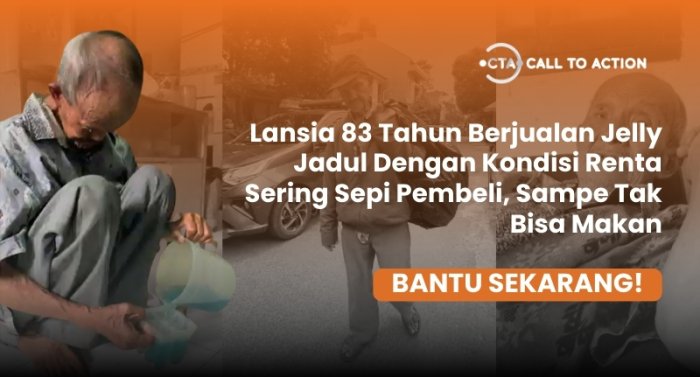 Meski Badan Gemetar, Abah Penjual Jelly Jadul Harus Cari Nafkah