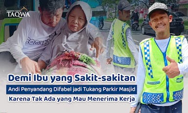 Modal Usaha untuk Bang Andi, Tukang Parkir Disabilitas