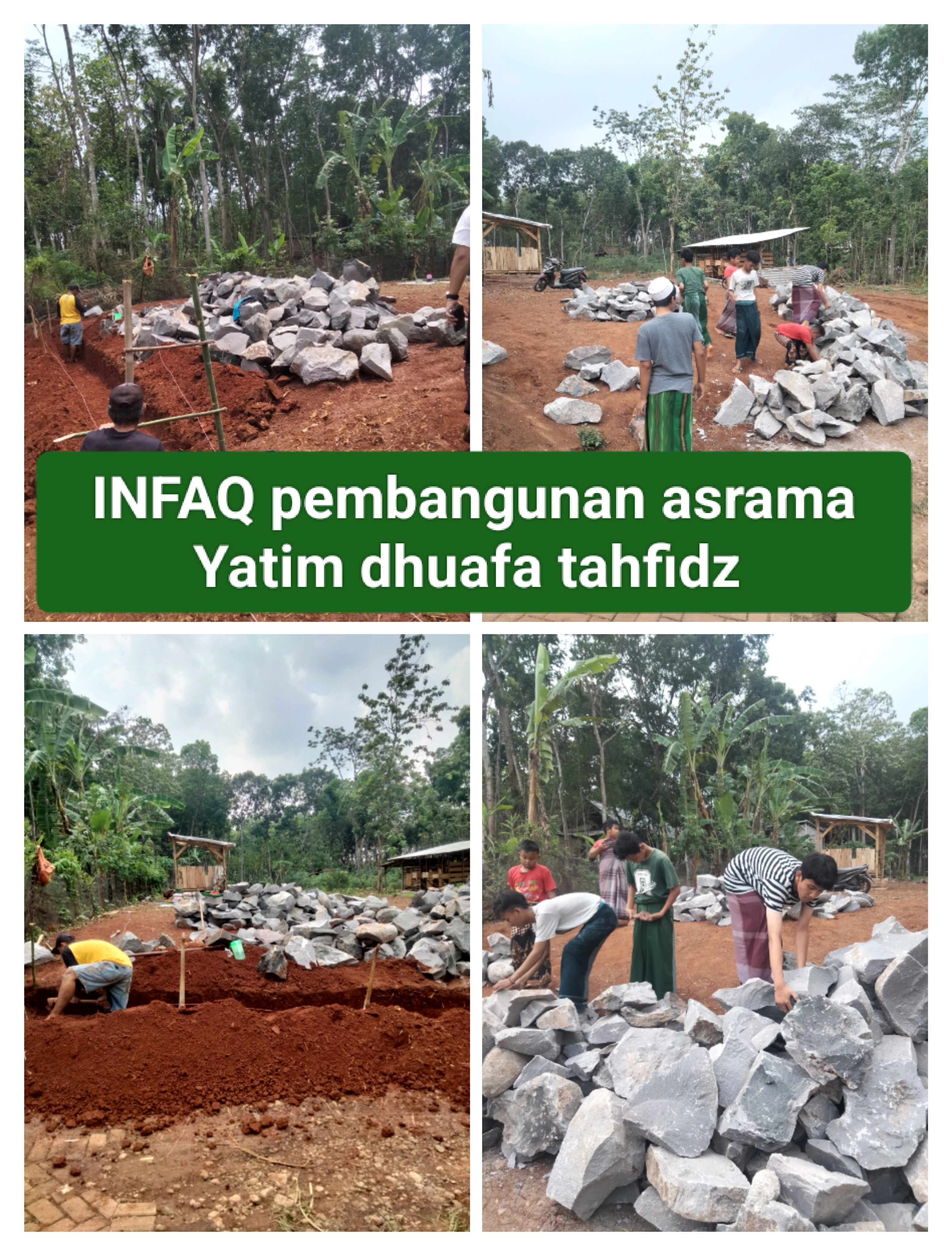 Infaq pembangunan asrama yatim dan dhuafa di panti asuhan