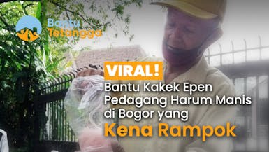 Kena Rampok, Kembalikan Senyum Kakek Epen Pedagang Harum Manis di Bogor