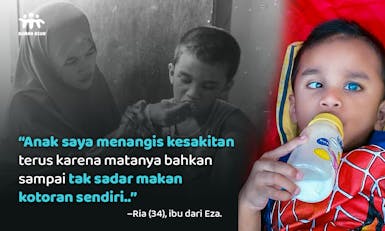 Urgent! Bantu Eza (9th) Sembuhkan Kedua Matanya dari Komplikasi