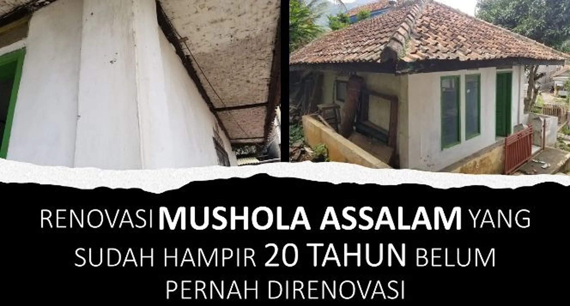 Sedekah Jum'at Memperbaiki Mushola As-Salam di Kampung