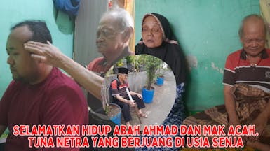 Peduli Abah Ahmad, Lansia Tunanetra yang Tidak Kenal Lelah