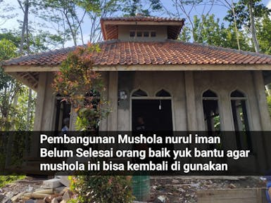 Patungan bantu selesaikan pembangunan mushola nurul iman