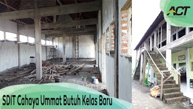SDIT Cahaya Ummat Butuh Kelas Baru