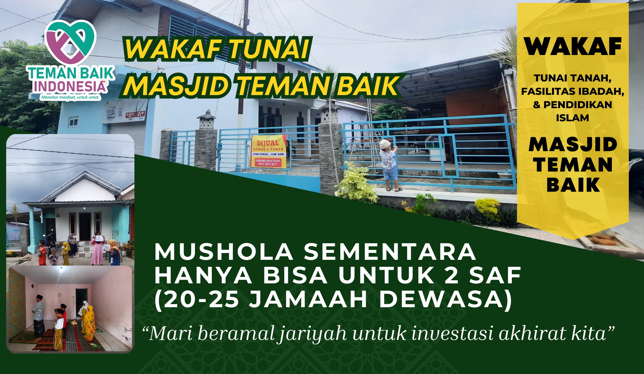 Bangun Masjid di Desa, Atas Nama Orang Tua