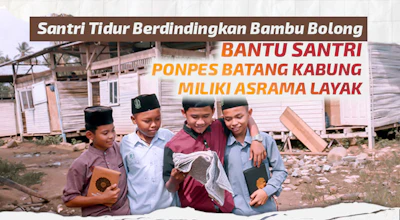 Tidur di Pondok Bambu Kecil, Hadirkan Asrama untuk Santri Batang Kabung Padang!