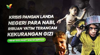 1000 Paket Makan Bergizi untuk Yatim Palestina