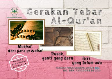 Bumikan al quran dengan Wakaf al quran dan bantu pengembannya