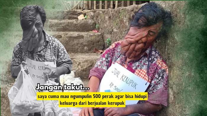 Dihina dan Dibully, Pak Sukma Hanya Ingin Berjualan Kerupuk untuk Obati Ibunya