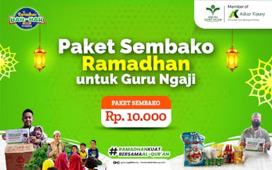 Paket Sembako Ramadhan untuk Guru Ngaji
