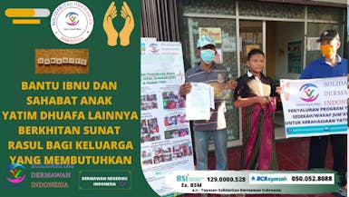 Bantu Ibnu dan Sahabat Anak Dhuafa Lainnya Berkhitan Sunat Rasul