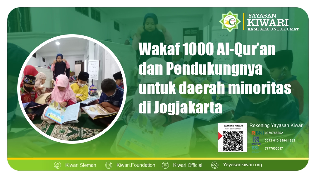 WAKAF 1000 AL-QUR'AN DAN PENDUKUNGNYA UNTUK DAERAH MINORITAS DI JOGJA