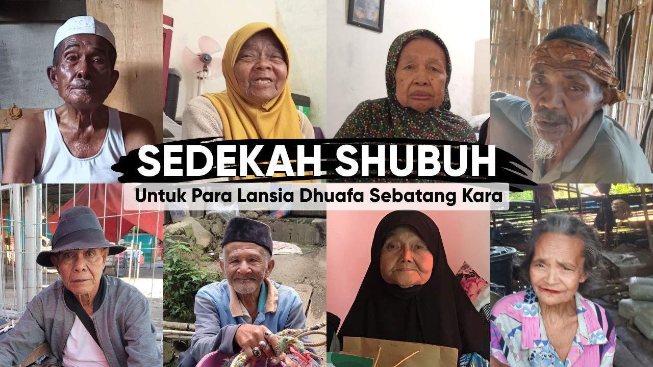 Sedekah Shubuh! Bantu Lansia Dhuafa Sebatang Kara