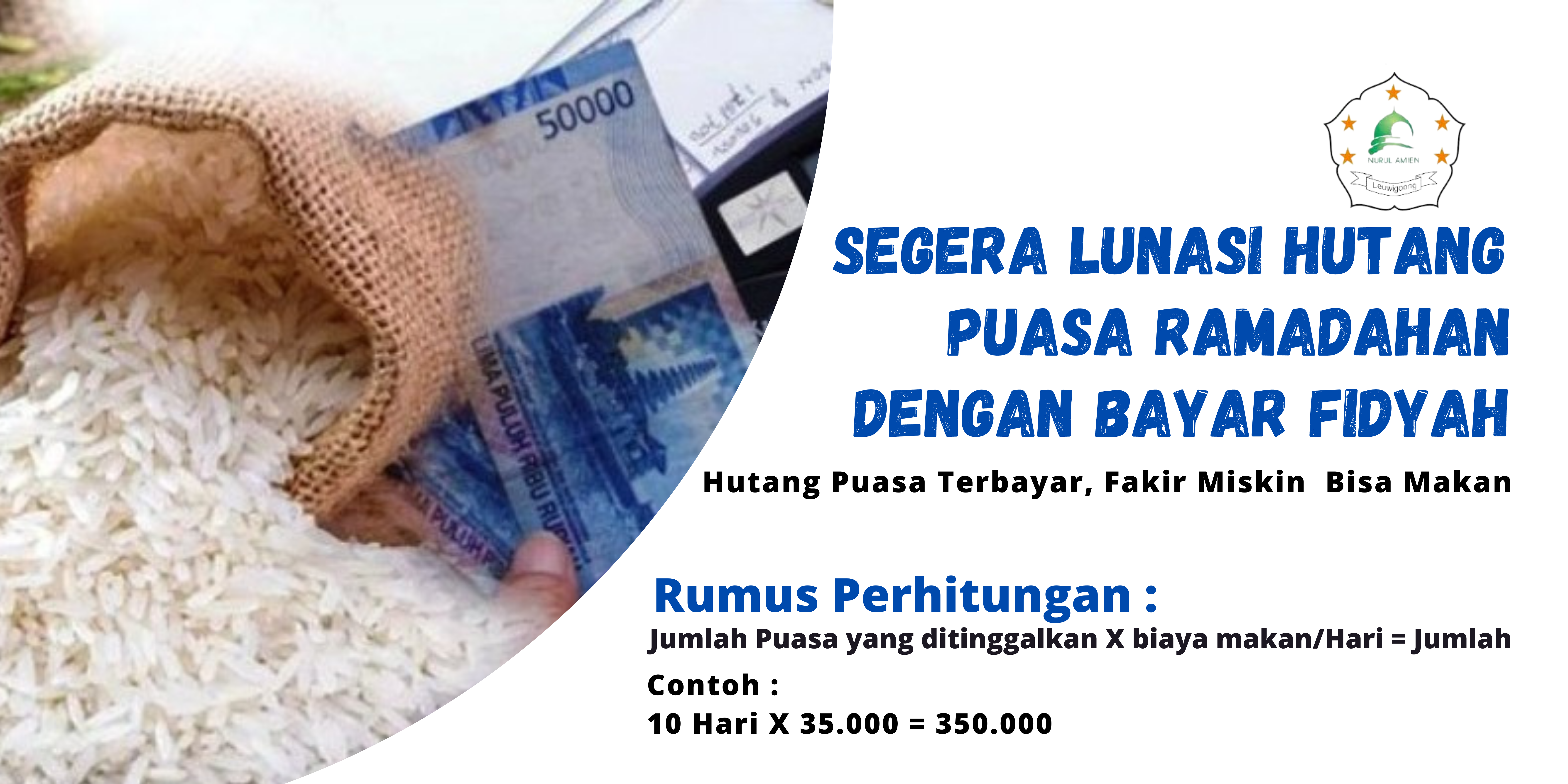 Lunasi Hutang Puasa Ramadhan Dengan Bayar Fidyah