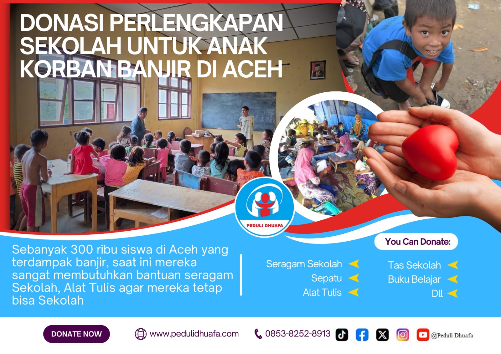 Lebih dari 300 ribu anak aceh kehilangan seragam sekolah