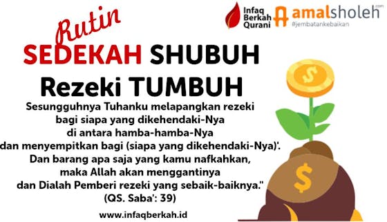 Warning Sedekah Shubuh Dapat Meningkatkan Pahala Jariyah Dan Rezeki