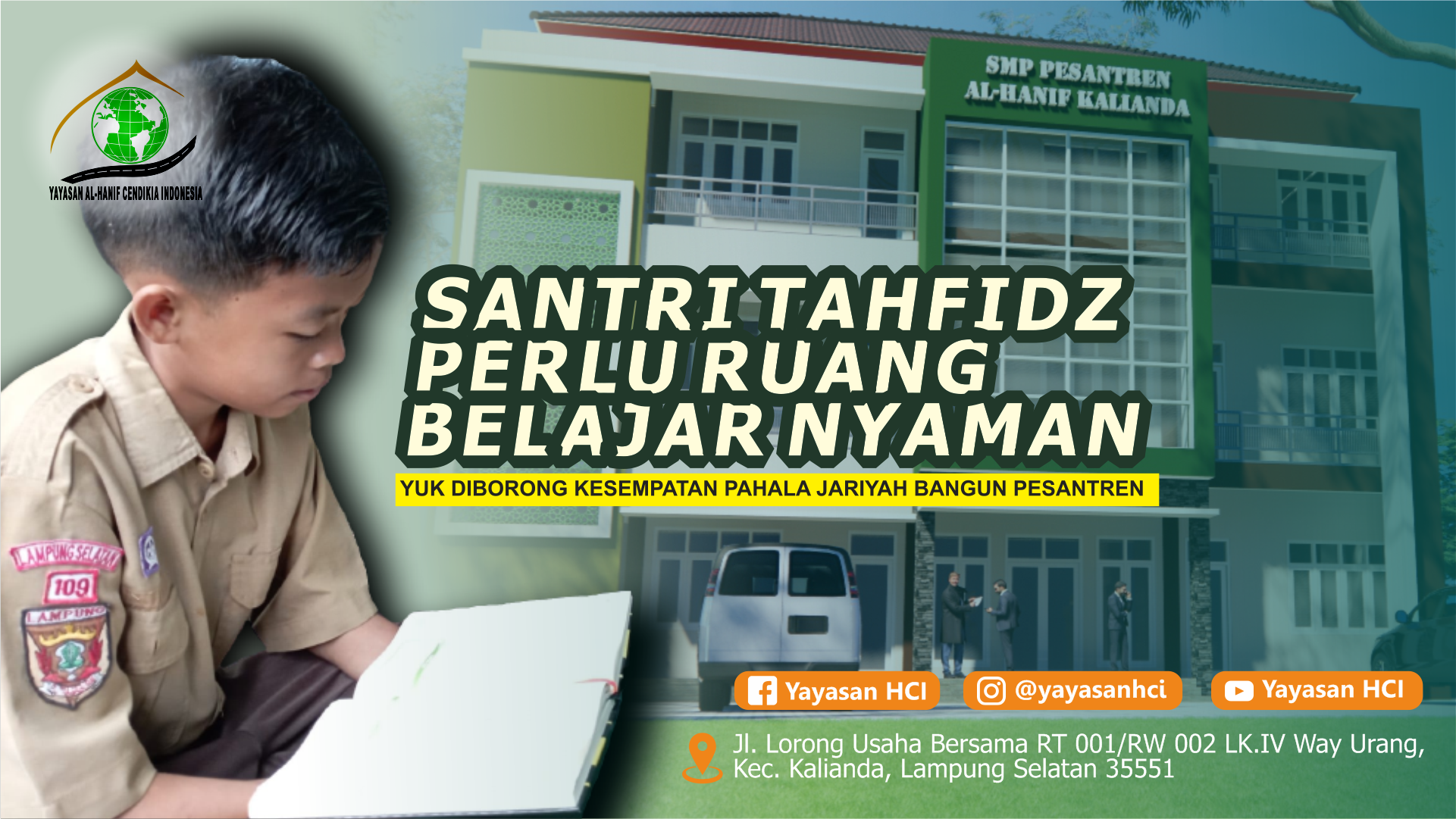 Wakaf Pesantren Tahfidz & Teknologi Al Hanif
