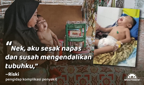 Ditemani Sang Nenek, Riski Berjuang Lawan 4 Penyakit Kronis