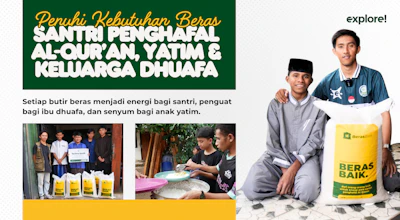 Infaq Satu Kilogram Beras untuk Menyambung Banyak Kehidupan