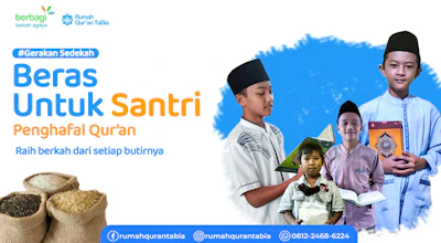 Gerakan Sedekah Beras Untuk Santri Rumah Qur'an TaBia