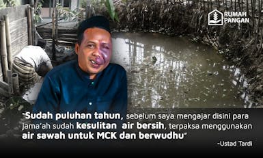 Puluhan Tahun Wudhu dengan Air Sawah, Jama’ah ini Merindukan Tempat Wudhu yang Layak