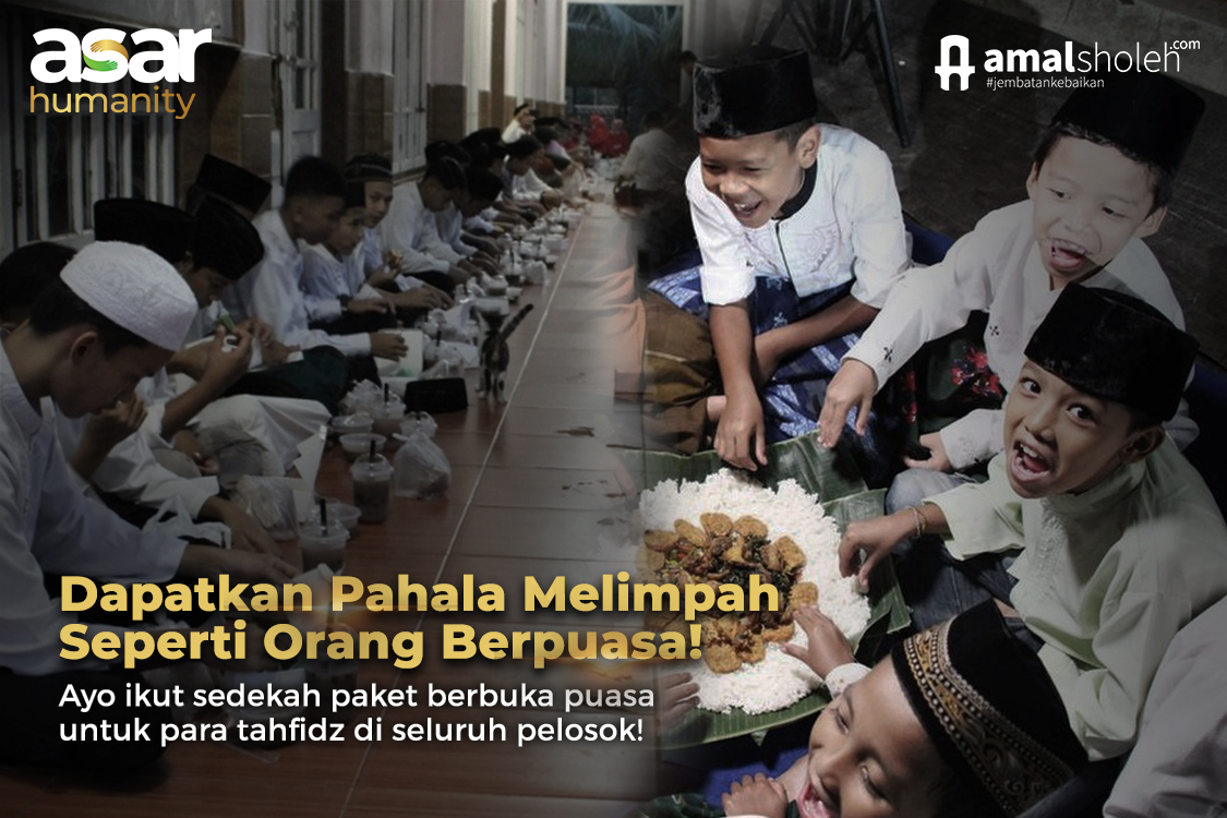 Sedekah Paket Buka Puasa Senin Kamis untuk Santri Penghafal Qur'an