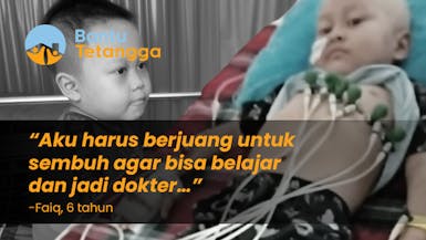 Tetap Tersenyum, Faiq Berjuang Melawan Kanker Darah