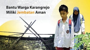 Warga Karangrejo Butuh Jembatan Layak