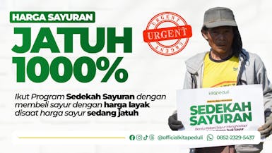 Bantu Petani CIanjur Dengan Sedekah Sayur membeli sayur dengan Harga normal